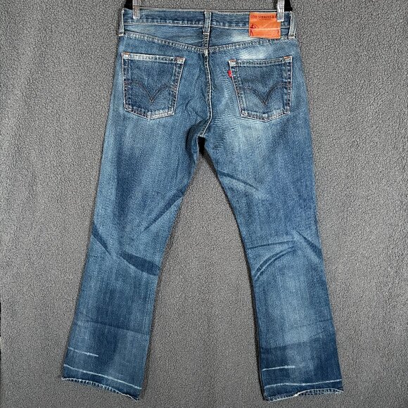 Levi's Skinner USA Made Low Rise Boot Cut Jeans - Men's Size 34*32 - Blue - Picture 3 of 12